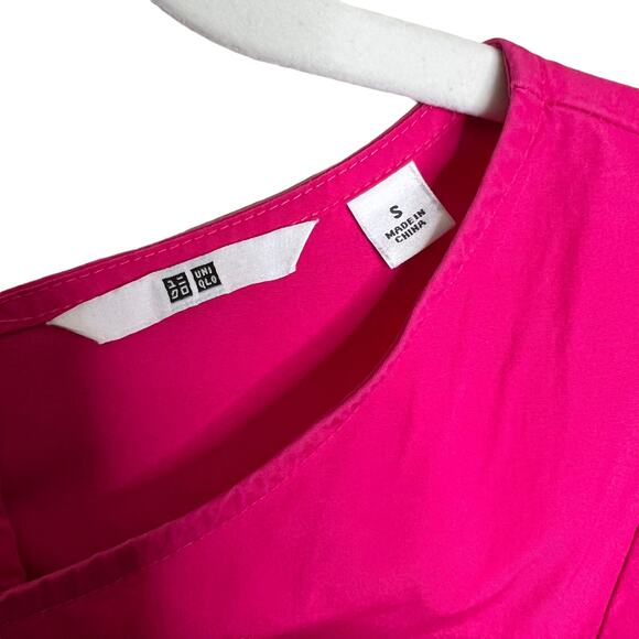 Uniqlo Hot Pink Sleeveless dress size Small - Picture 4 of 9